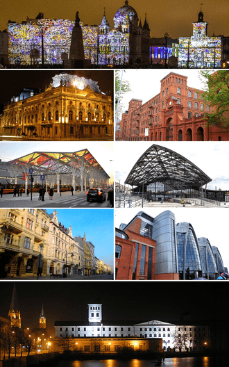 Łódź — zdjęcie panoramy